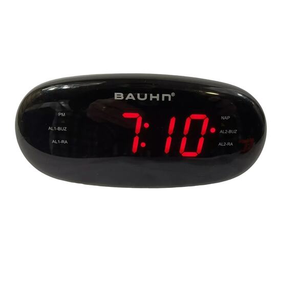 Bauhn AM/FM Radio Alarm Clock with USB charging / AUX in 11614 White w/ Manual - Picture 1 of 4